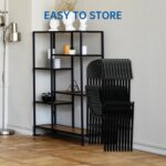 100 Pack Thicker 800 LBS Black Folding Chairs, Commercial Grade Folding Chair, Foldable Chairs for Events - Image 9