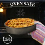 Tiawudi 9" Round Cake Pan Set of 2, 0.8mm Thick Heavy Duty Bakeware for Tiered & Layered Cakes, Nonstick Baking Pan with Diamond Texture for Even Heating, Cake Mold - Image 7