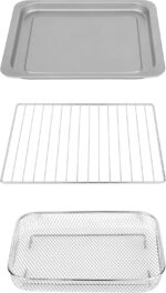 GE Mechanical Air Fryer Toaster Oven + Accessory Set | Convection Toaster with 7 Cook Modes | Large Capacity Oven - Fits 12" Pizza | Countertop Kitchen Essentials | Stainless Steel - Image 4