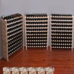 Wine Rack Cabinet Freestanding for Floor Wooden Stackable Storage Modular countertop Wood Wine Holder (100bottle) - Image 7