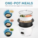 AROMA® 20-Cup (Cooked) One-Touch Rice Cooker and Food Steamer with Auto-Warm | 10 cups uncooked, 20 cups cooked (ARC-390NGP) - Image 3