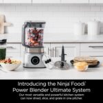 Ninja Blender & Food Processor Combo, Foodi Power Blender System for Smoothies, Bowls, Spreads & Shakes, 6 Functions, 72-oz Pitcher, To-Go Cups, Silver, SS401 - Image 3