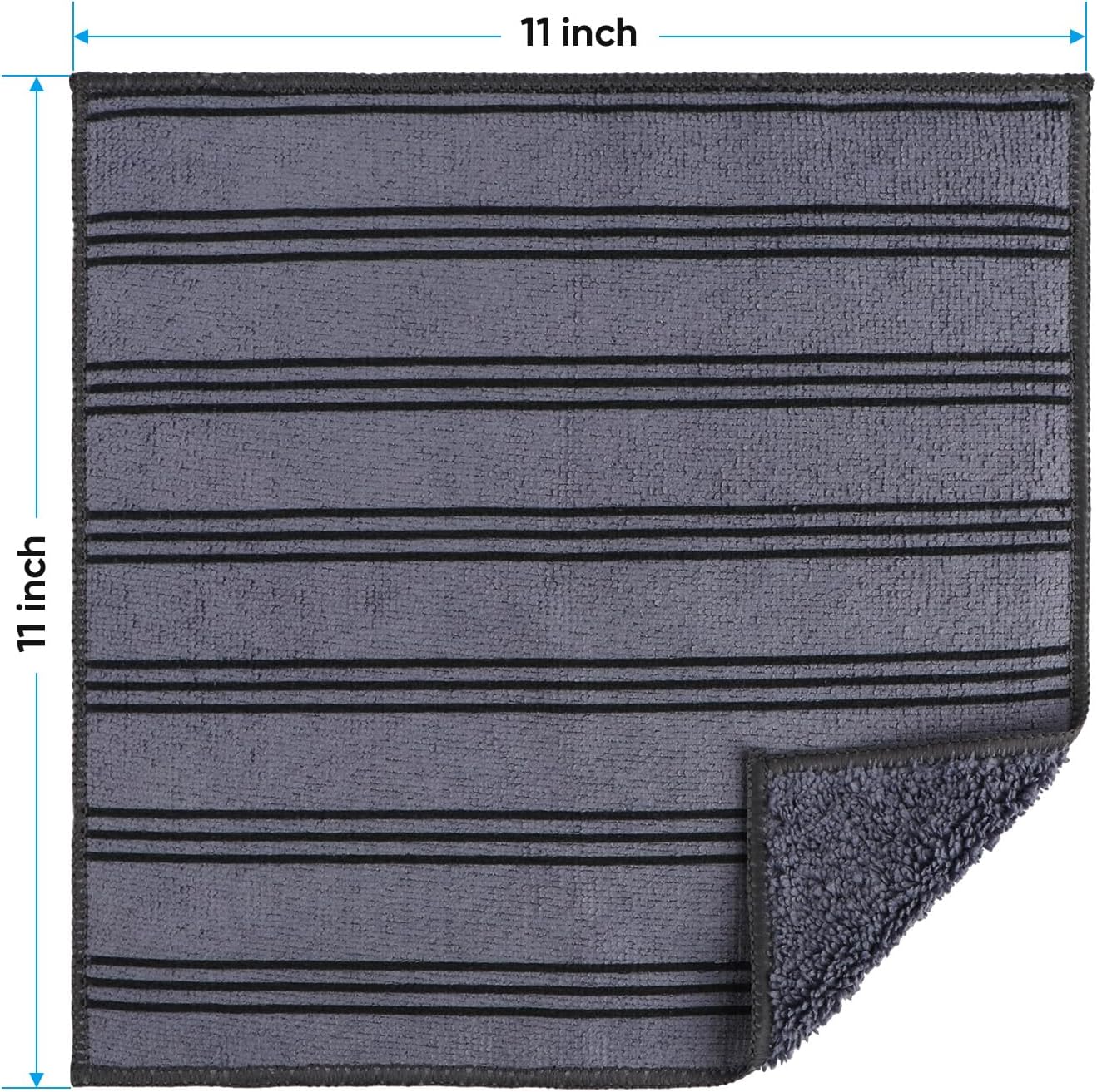 81qKJ8iMbWL._AC_SL1500_.jpg HOMEXCEL Microfiber Cleaning Cloth, Kitchen Towels 12 Pack, Lint Free, Scratch-Free, Highly Absorbent, Reusable Dish Towels for Kitchen and Household - Image 8