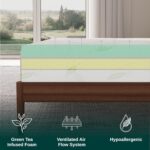NapQueen Twin Size, 6 Inch Anula Green Tea Infused Memory Foam Mattress, Bed in a Box, CertiPUR-US Certified - Image 5