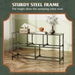 WLIVE Dresser for Bedroom with 5 Drawers, Wide Chest of Drawers, Fabric Dresser, Storage Organizer Unit with Fabric Bins for Closet, Living Room, Hallway, Charcoal Black Wood Grain Print - Image 7