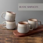 Ceramic Coffee Mugs Set of 4, 12 oz Stoneware Coffee Cups with Comfortable Handle for Latte, Tea, Cappuccino, Cocoa -Microwave and Dishwasher Safe - Modern Unique Aesthetic - Reactive Glaze - Image 10