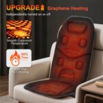 COMFIER Back Massager Seat Cushion with Heat,10 Vibration Motors, Massage Chair Pad,Chair Massager for Pain Relief at Office/Home - Image 5