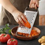 Cheese Grater Handheld, HIA Flat Coarse Stainless Steel Graters for Kitchen, Food Grater with Anti-Slip Handle, Perfect for Potato, Vegetable, Butter, Parmesan Cheese - Image 7