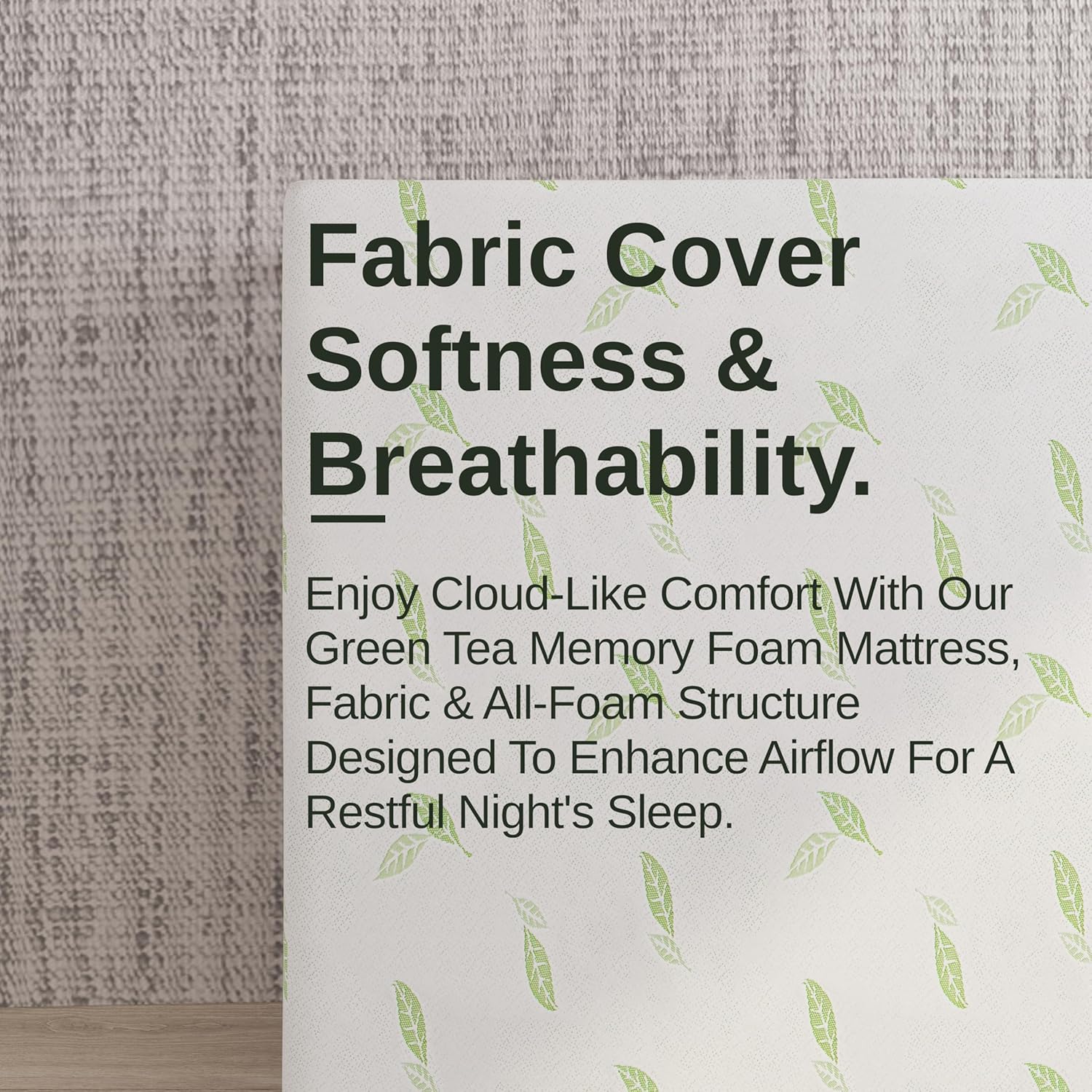 91AsWDQOZIL._AC_SL1500_.jpg NapQueen Twin Size, 6 Inch Anula Green Tea Infused Memory Foam Mattress, Bed in a Box, CertiPUR-US Certified - Image 12