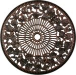 Oakland Living 3-Piece Rose Bistro Set with 23.5-Inch Cast aluminum Top Table - Image 4