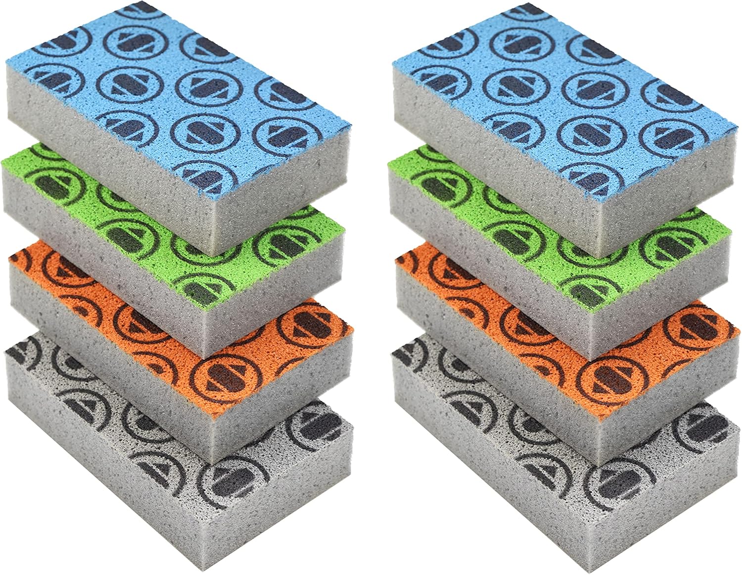 91ZhLwYXmTL._AC_SL1500_.jpg Skura Style Smart Kitchen Dish Sponges (Bulk 8 Pack) | Odor Free Non-Scratch Scrub Pad | Household Cleaning Scrubber for Sink, Counters, Surfaces, Pots, Pans, Dishwashing | Color-Fade Change Indicator - Image 2