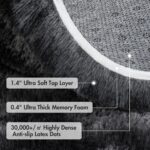6x9 Ft Large Shag Rugs for Living Room Decor, Tie-Dyed Ultra Soft Fluffy Furry Area Rugs for Bedroom Indoor Floor, Aesthetic Carpet for Kids Home (Dark Grey) - Image 9