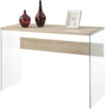 Convenience Concepts SoHo Console Table/Desk, Weathered White - Image 2