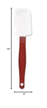 Rubbermaid Commercial Products High Heat Resistant Silicone Heavy Duty Spatula/Food Scraper 9.5-Inch 500°F Heat Resistant Red Handle for Baking/Cooking/Mixing Commercial Dishwasher Safe - Image 8
