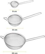 Cuisinart Mesh Strainers, 3 Count (Pack of 1) Set, CTG-00-3MS Silver - Image 3