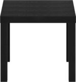 Furinno Classic Homey Square Parsons Side End Table, 1-Pack, Black - Image 7