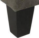 Homepop Home Decor |K2380-E903| Luxury Large Faux Leather Square Storage Ottoman | Ottoman with Storage for Living Room & Bedroom, Gray - Image 8