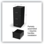 Alera Soho Vertical File Cabinet, 3 Drawers: File/File/File, Letter, Black, 14" X 18" X 34.9" - Image 4