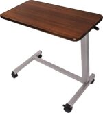Vaunn Medical Adjustable Overbed Bedside Table With Wheels (Hospital and Home Use) - Image 2