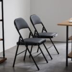 Karl home 6 Pack Black Folding Chairs with Padded Seats for Outdoor & Indoor, Portable Stackable Commercial Seat with Steel Frame for Events Office Wedding Party, 330lbs Capacity - Image 3