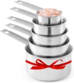 Stainless Steel Measuring Cups, Laxinis world 5 Piece Stackable Measuring Set (1) - Image 3