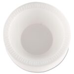 Dart 12BWWCR 10-12 oz White Unlaminated Foam Bowl (Case of 1000) - Image 2