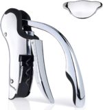 Stainless Steel Wine Opener Compact Vertical Corkscrew Wine Bottle Opener with Foil Cutter - Image 8