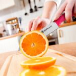 8 pieces Paring Knives (4PCS Peeling Knives and 4PCS Knife Sheath), Ultra Sharp Vegetable and Fruit Knife,German Steel Small Kitchen Knife with PP Plastic Ergonomic Handle - Image 4