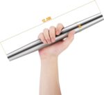 Smooth Stainless Steel Rolling Pin for Baking Fondant, Pizza, Pie, Pastry, Pasta, Dough, Cookies (12.8in) - Image 3