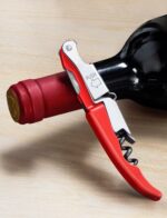 CORKAS Wine Key - Professional Handcrafted Heavy Duty Waiter Corkscrew, Compact Wine Opener with Double Hinged, Foil Cutter and Bottle Opener, Gifts for Servers, Sommelier, Bartenders - Red - Image 8