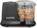 Proctor Silex Durable Electric Vegetable Chopper & Mini Food Processor for Chopping, Puree & Emulsify, 1.5 Cup, Black - Image 2