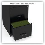 Alera Soho Vertical File Cabinet, 3 Drawers: File/File/File, Letter, Black, 14" X 18" X 34.9" - Image 6