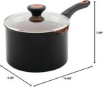 Farberware Glide Nonstick Sauce Pan/Saucepan with Straining and Lid, 3 Quart, (Black) - Image 13