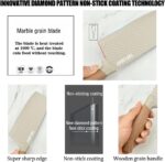 Knife Set, Wiztoynia 6-Piece Khaki Kitchen Knife Set for Home, Anti-Rust Non-stick Stainless Steel Sharp Chef Knife Sets with Universal Knife Block for Kitchen, Ergonomical Design (Khaki) - Image 6