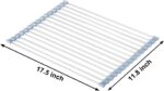 MECHEER Over The Sink Dish Drying Rack, Roll Up Dish Drying Rack Kitchen Dish Rack Stainless Steel Sink Drying Rack, Foldable Dish Drainer, Gray - Image 4