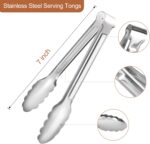 6 Pack Serving Tongs Kitchen Tongs, Buffet Tongs, Stainless Steel Food Tong Serving Tong, small tongs - Image 3