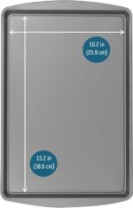 BakerEze Medium Nonstick Cookie Pan, 15.2''L x 10.2''W, Set of 3 - Image 4