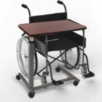 Vaunn Medical Adjustable Overbed Bedside Table With Wheels (Hospital and Home Use) - Image 7
