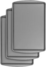 BakerEze Medium Nonstick Cookie Pan, 15.2''L x 10.2''W, Set of 3 - Image 2