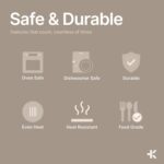 Stainless Steel Stockpot with Lid 12 Quart, Durable 18/8 Stainless Steel, Impact-Bonded Base for Even Heating, Riveted Handles, Oven & All Stove Compatible, Safe Up To 500°F (260°C) - Image 4