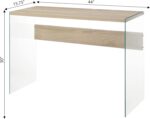 Convenience Concepts SoHo Console Table/Desk, Weathered White - Image 4