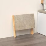 Foldable Foot Stool Ottoman, Modern Foot Rest with Bamboo X Legs & Thick Foam Cushion, Folding Foot Stools Small Padded for Bedroom Living Room, Makeup Vanity Stool Chair (Natural - Brown) - Image 10