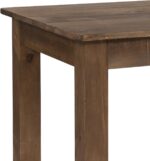 Flash Furniture HERCULES 46" x 30" Rectangular Antique Rustic Solid Pine Farm Dining Table - Image 9