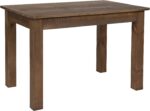 Flash Furniture HERCULES 46" x 30" Rectangular Antique Rustic Solid Pine Farm Dining Table - Image 2