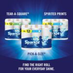 Sparkle Pick-A-Size Paper Towels, 6 Double Rolls (660 Sheets Total) - Strong 2-Ply Towels for Kitchen Cleanup and Everyday Messes - Image 9