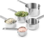 Stainless Steel Measuring Cups, Laxinis world 5 Piece Stackable Measuring Set (1) - Image 4