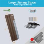 Floating Shelves - 24 Inch Wall Mounted Set of 3 Rustic Wood Shelves for Wall Decor and Living Room Storage (Brown) - Image 4