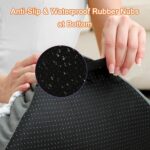 POCBLUE Deluxe Washable Dog Bed for Large Dogs Dog Crate Mat 35 Inch Comfy Fluffy Kennel Pad Anti-Slip for Dogs Up to 60 lbs, 35" x 23", Grey - Image 5