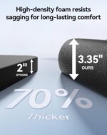 SIHOO M18 Ergonomic Office Chair for Big and Tall People Adjustable Headrest with 2D Armrest Lumbar Support and PU Wheels Swivel Tilt Function Black - Image 9