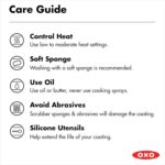 OXO Enhanced 12" Frying Pan Skillet, PFAS-Free Ceramic Nonstick, Durable Hard Anodized Cookware, Scratch Resistant, Stainless Steel Handle, Good Grips, Dishwasher & Oven safe, Black - Image 8